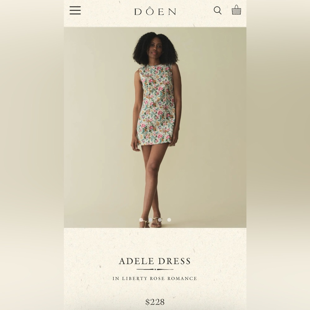 Doen NWT Adele Dress in Liberty Rose in Size 0